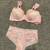 Pink and Cream Lingerie Set - Meg's Closet