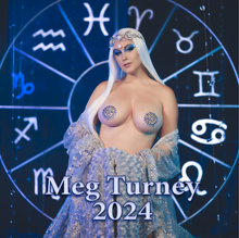 Load image into Gallery viewer, PRE-ORDER: 2024 TOPLESS ZODIAC CALENDAR (12x24 Wall Calendar - Signed)
