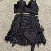 Black Bordelle Bra Set + Waspie - Meg's Closet