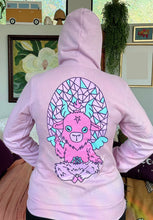 Load image into Gallery viewer, Baphomet Zip Hoodie in Lilac