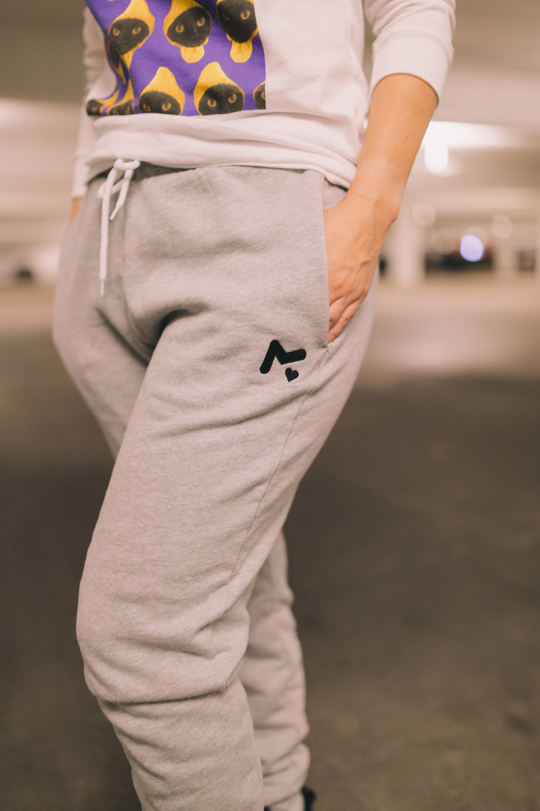 Grey Logo Sweatpants - Unisex