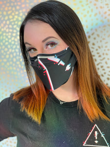 Glitch Warning Logo Mask